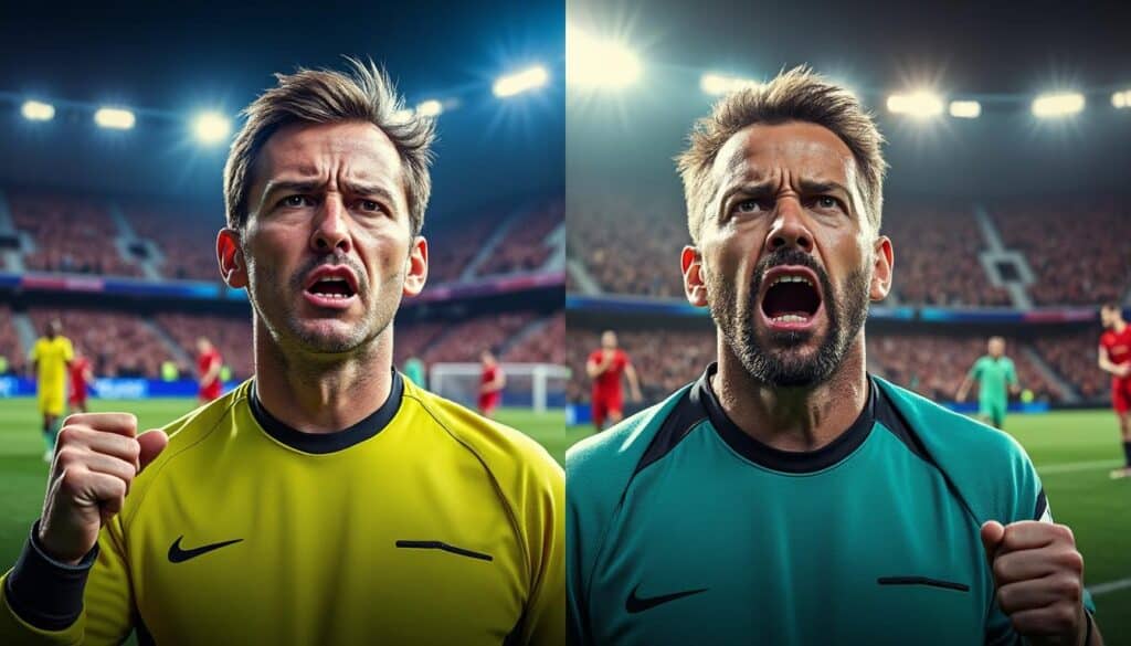 découvrez les controverses autour de l'uefa champions league où une même action entraîne des décisions différentes, soulevant des questions sur la cohérence de l'arbitrage.